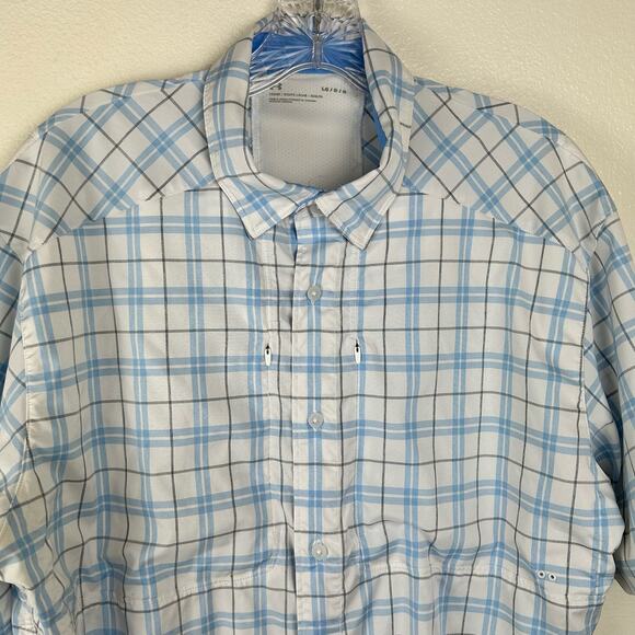 Under Armour Mens Short Sleeve Tide Chaster Shirt Size Large Vented Fishing - Picture 3 of 7